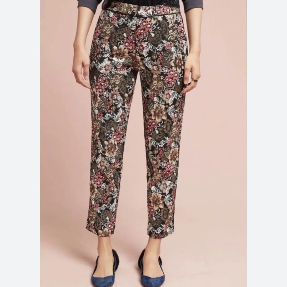 Meave Jacquard metallic pants